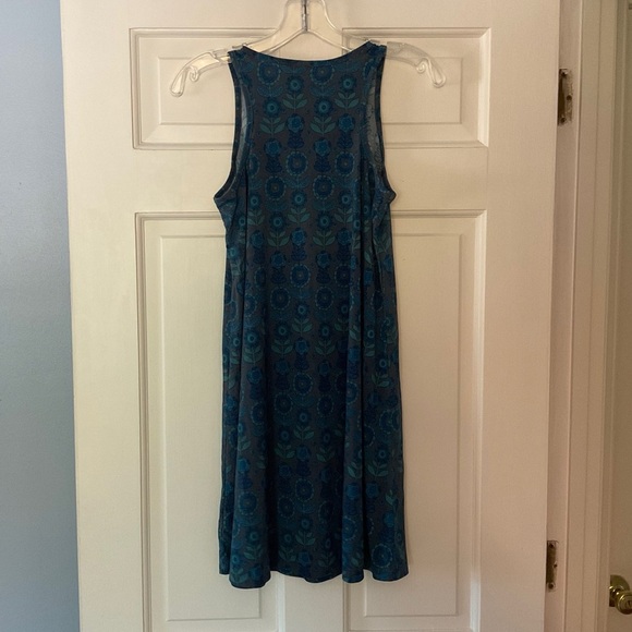 Natural Life Blue Brown Floral Tank Dress Sleeveless Sundress Size S - Picture 4 of 7